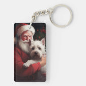 ウエストハイランドホワイトテリアサンタクロース キーホルダー (裏面)