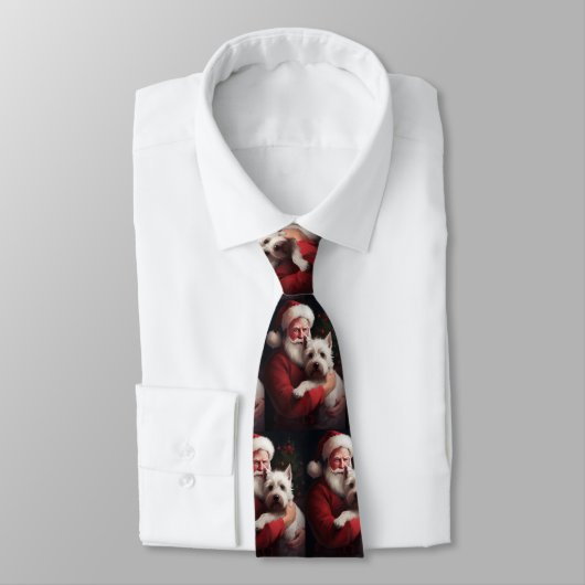 ウエストハイランドホワイトテリアサンタクロース ネクタイ (タイ)