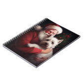 ウエストハイランドホワイトテリアサンタクロース ノートブック (左側)