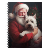 ウエストハイランドホワイトテリアサンタクロース ノートブック (正面)