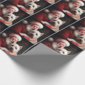 ウエストハイランドホワイトテリアサンタクロース ラッピングペーパー (角)