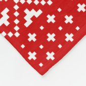 ウエストハイランドホワイトテリアスクリスマスウェスティードッグ フリースブランケット (角)