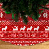 ウエストハイランドホワイトテリアズウェスティードッグズホリデイB ブラッシュドポリエステルツリースカート