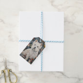 ウエストハイランドホワイトテリアタペストリースタイル ギフトタグ (より糸付き)