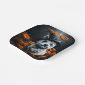 ウエストハイランドホワイトテリアハロウィーン ペーパープレート (傾斜あり)