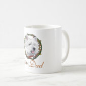 ウエストハイランドホワイトテリアパパ&パップ コーヒーマグカップ (正面右)