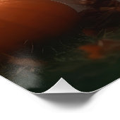 ウエストハイランドホワイトテリアパピーオータムカボチャ ポスター (コーナー)