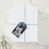 ウエストハイランドホワイトテリアパンプキンハロウィーン ギフトタグ (より糸付き)