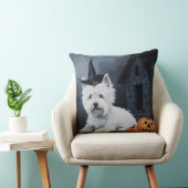 ウエストハイランドホワイトテリアパンプキンハロウィーン クッション (椅子)