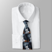 ウエストハイランドホワイトテリアパンプキンハロウィーン ネクタイ (タイ)