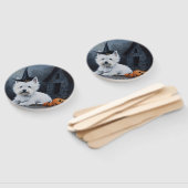 ウエストハイランドホワイトテリアパンプキンハロウィーン ハンドファン (組立なし)