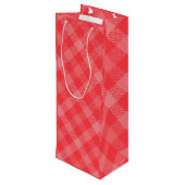 ウエストハイランドホワイトテリアレッドプレイド ワインギフトバッグ (裏面アングル)
