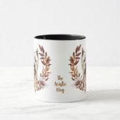 ウエストハイランドホワイトテリアードッグオータムリース マグカップ (中央)