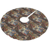 ウエストハイランドホワイトテリアードッグクリスマスフェスティバル ブラッシュドポリエステルツリースカート (アングル)