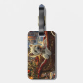 ウエストハイランドホワイトテリアードッグクリスマスフェスティバル ラゲッジタグ (裏面縦)