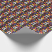 ウエストハイランドホワイトテリアードッグハロウィーンウィッチ ラッピングペーパー (角)