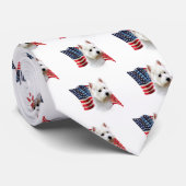 ウエストハイランドホワイトテリア国旗 ネクタイ (ロール)