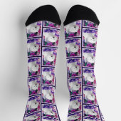 ウエストハイランドホワイトテリア絵を描ーのウェスティードッグ ソックス (上部)