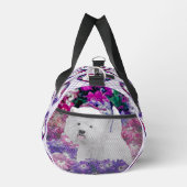 ウエストハイランドホワイトテリア絵を描ーのウェスティードッグ ダッフルバッグ (右)