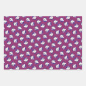 ウエストハイランドホワイトテリア絵を描ーのウェスティードッグ ラッピングペーパーシート (正面3)