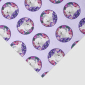 ウエストハイランドホワイトテリア絵を描ーのウェスティードッグ 薄葉紙 (詳細)