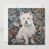 ウエストハイランドホワイトテリア誕生日 サンキューカード (正面)