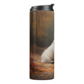 ウエストハイランドホワイトテリアin紅葉秋 タンブラー (回転左)