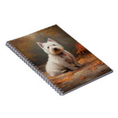 ウエストハイランドホワイトテリアin紅葉秋 ノートブック (右側)