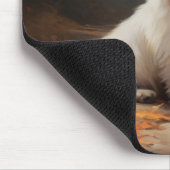 ウエストハイランドホワイトテリアin紅葉秋 マウスパッド (コーナー)