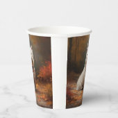 ウエストハイランドホワイトテリアin紅葉秋 紙コップ (右)