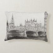 ウエストミンスター橋ロンドンイギリス。 30/10/2006 アクセントクッション (裏面)