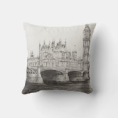 ウエストミンスター橋ロンドンイギリス。 30/10/2006 クッション (裏面)