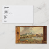 ウエストミンスター橋(パネルの油)の眺め 名刺 (正面/裏面)