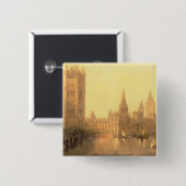 ウエストミンスター: 議会、c.1860 (油の家 缶バッジ (正面&裏面)