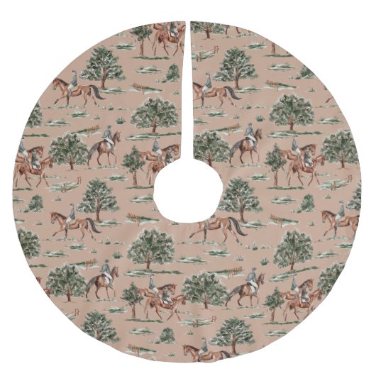 ウエストリアンホースツリーホリデー ブラッシュドポリエステルツリースカート (正面)