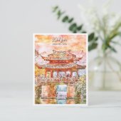 ウエストレイクハンヂョウ中国ヴィンテージ旅行水の色 ポストカード (スタンド正面)