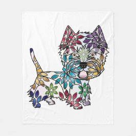 ウエスト・ハイランド・ホワイト・テリアのフリースブランケット フリースブランケット