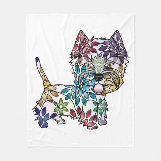 ウエスト・ハイランド・ホワイト・テリアのフリースブランケット フリースブランケット (正面)