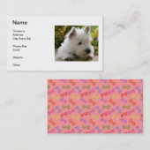 ウエスト・ハイランド・ホワイト・テリアの名刺 名刺 (正面/裏面)