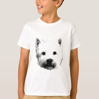 ウエスト・ハイランド・ホワイト・テリアのWestie犬のイメージ Tシャツ