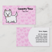 ウエスト・ハイランド・ホワイト・テリア愛 名刺 (正面/裏面)