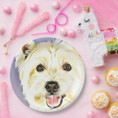 ウエスト・ハイランド・ホワイト・テリア、Westieの犬、子犬 ペーパープレート (パーティー)