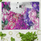 ウエスト・ハイランド・ホワイト・テ絵画リアーズ・ドッグ・アート キッチンタオル (折り畳み)