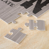 ウエスパーソナライズされたタンライフル銃オールドサロンバー ジグソーパズル (側面)