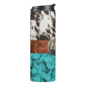 ウエス素朴タンターコイズコーヒドサーマルタンブラー タンブラー (回転左)