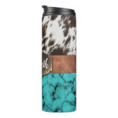 ウエス素朴タンターコイズコーヒドサーマルタンブラー タンブラー (回転右)