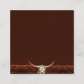 ウエス素朴タンブルスカル結婚式出欠 エンクロージャーカード (裏面)