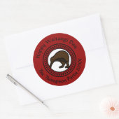 ウエタンギデイエディット文字ニュージーランド ラウンドシール (封筒)