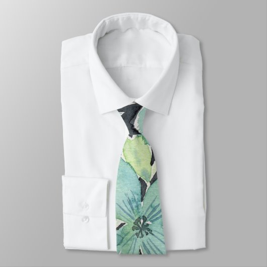 ウエディングエレガント用の青フローラ水色ネクタイ ネクタイ (タイ)