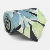 ウエディングエレガント用の青フローラ水色ネクタイ ネクタイ (ロール)